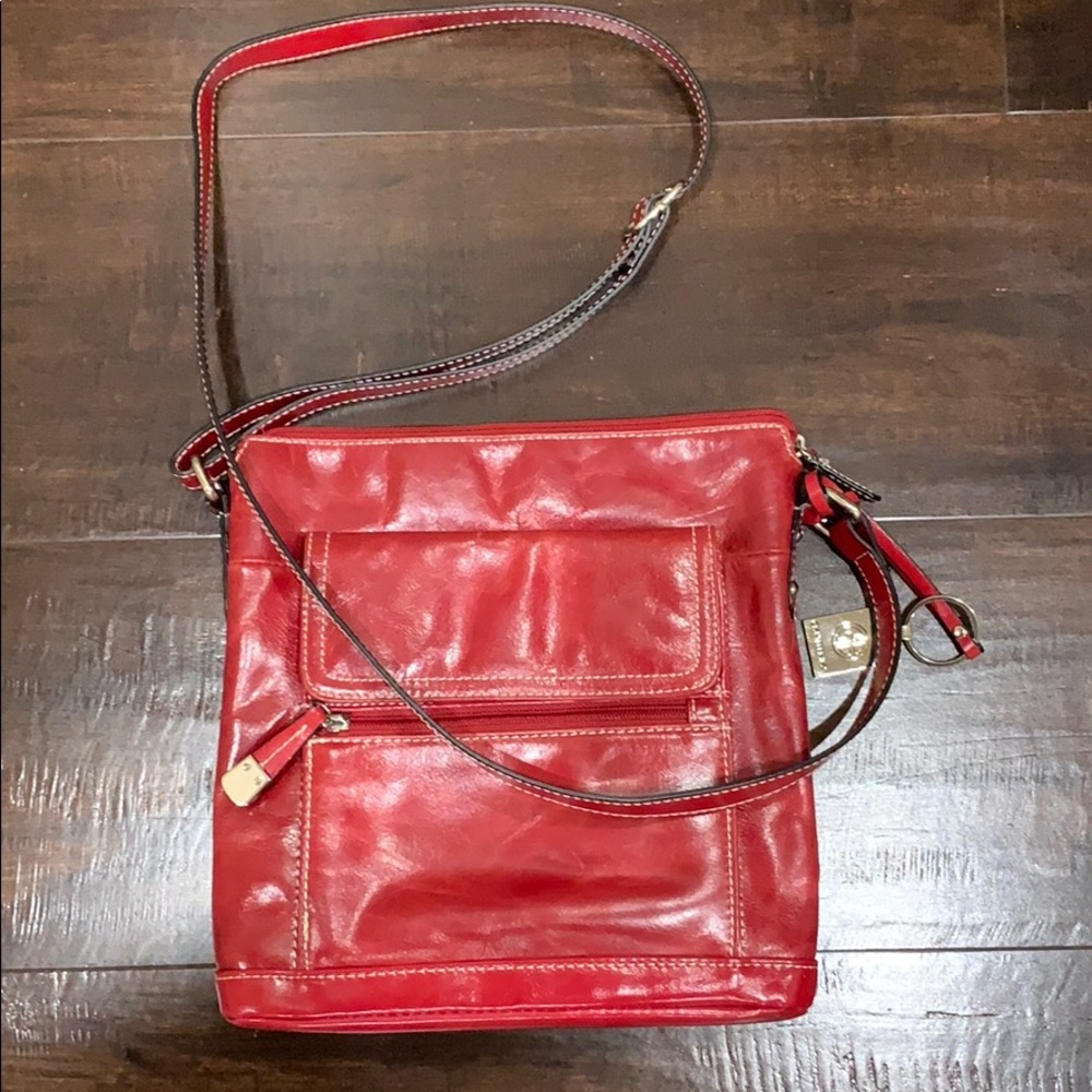 Red Giani Bernini purse.